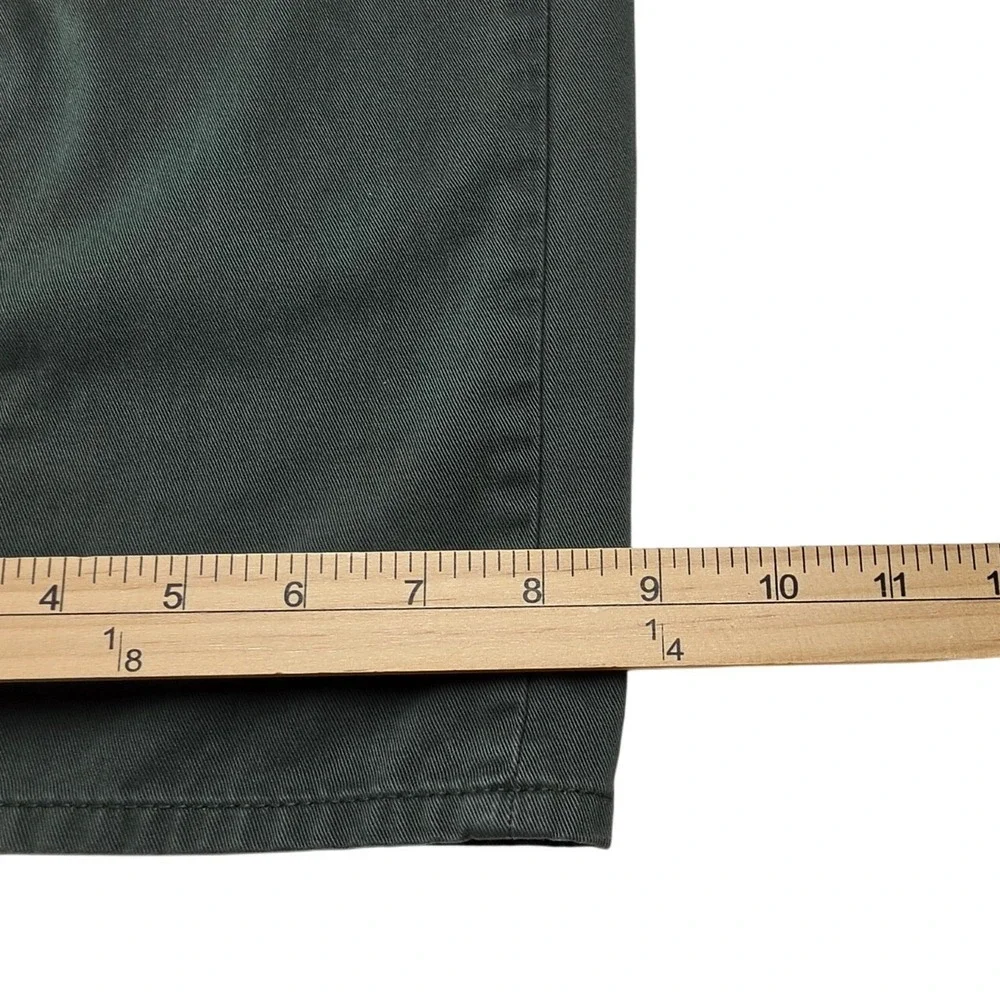 Polo Ralph Lauren Mens 34x32 Straight Leg Dungarees Forest Green Cotton Pants
